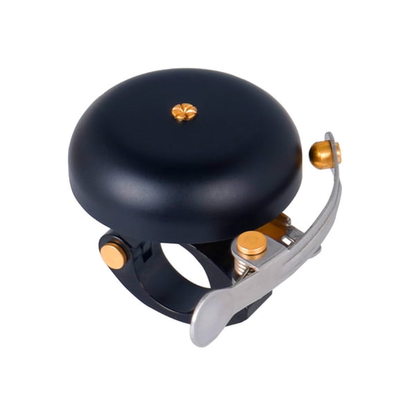 IMIKEYA Crane Bike Bell Black Metal Round Safety Alert 1Pcs