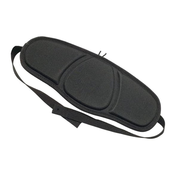 IMIKEYA Durable Inflatable Boat Back Rest with Ergonomic Foam Cushion in Black for Kayaking