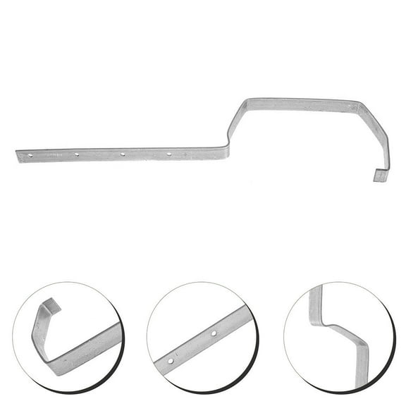 IMIKEYA Durable Plated Silver Gutter Holder Bracket for Roof Gutter Support Frame with Easy Mounting