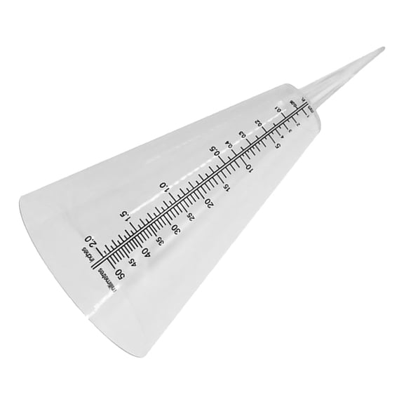 IMIKEYA Durable Transparent Rainfall Meter with Scale for Lawn Farming and Weather Use