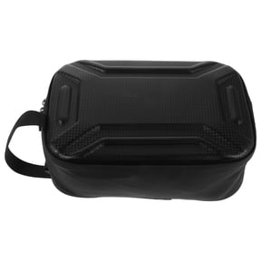 IMIKEYA Black Hard Shell Scooter Handlebar Bag with PU Material, Universal Fit for Bikes and Electric Scooters