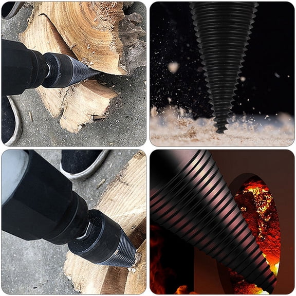 IMIKEYA Firewood Logs Drill Bit 1 Set Steel Round Handle For Diy Projects Carpenters