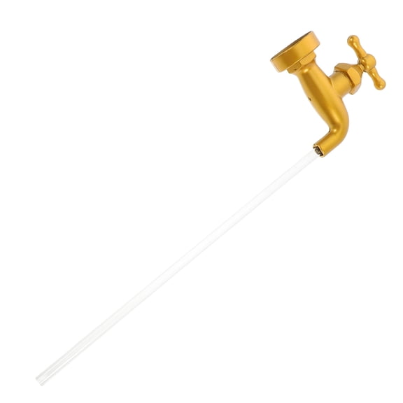IMIKEYA DIY Golden Invisible Faucet Fountain for Patio and Courtyard Decoration