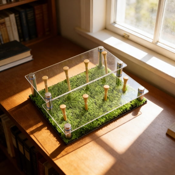 IMIKEYA Green Acrylic Golf Display Case with Scratch-Resistant for Stylish and Presentation