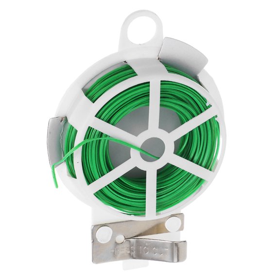 IMIKEYA Green Coated Gardening Wire for Home Use with Multi Functional Plant Ties