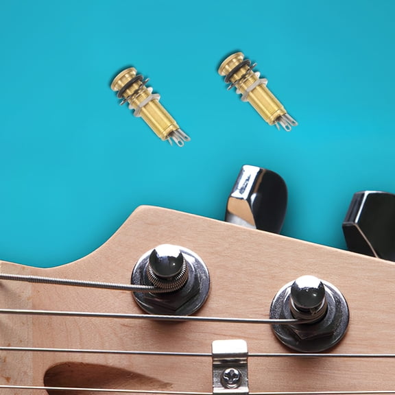 IMIKEYA Guitar Output Jack Plate Socket Threaded Cylinder for Musicians 1Set