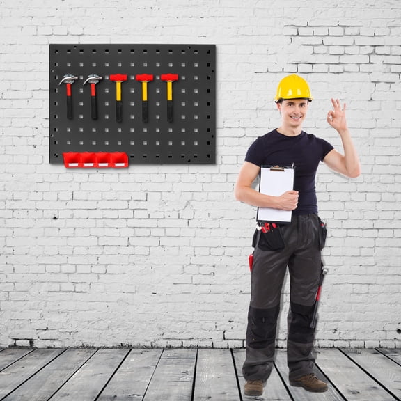 IMIKEYA Heavy Duty Steel Pegboard for Tool Storage with Smooth Surface and Strong Adhesion