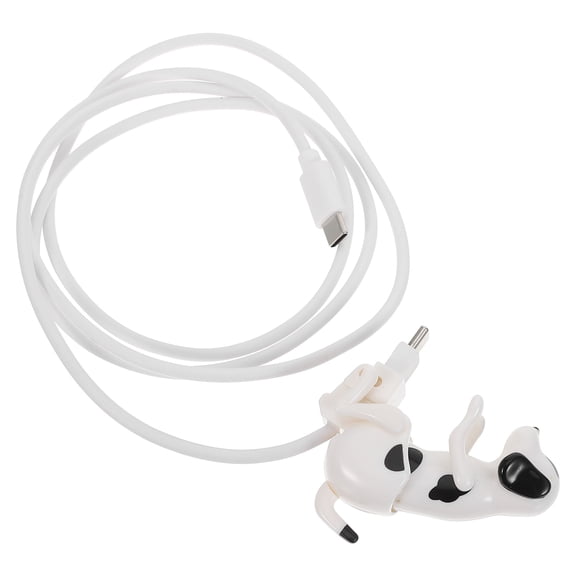 IMIKEYA Imikeya 30W USB-C Cable, White Tpe, Dog Shaped, Fast Charging and Data Transfer