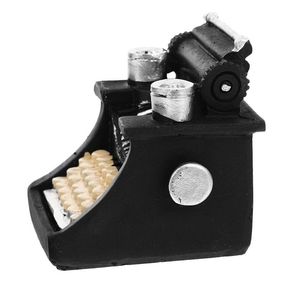 IMIKEYA Vintage Typewriter Decorative Mini Typewriter Black Resin 1Pack