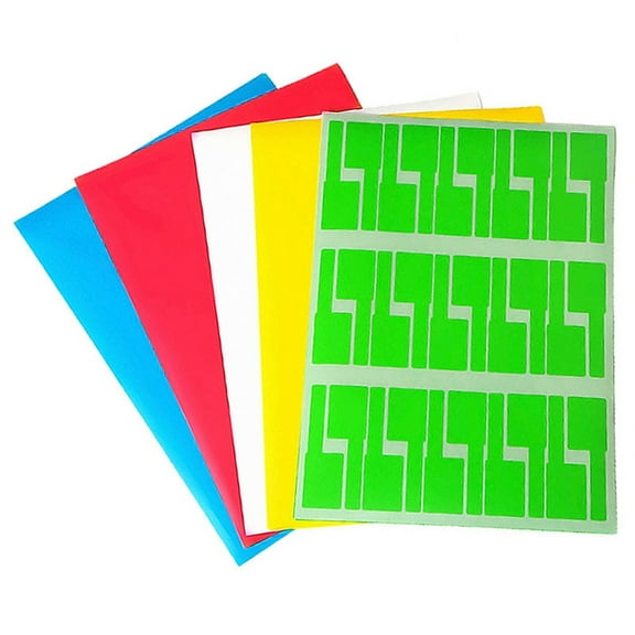 IMIKEYA Identification Markers Tags Multicolor Network Cable Labels with Smooth Writable Surface