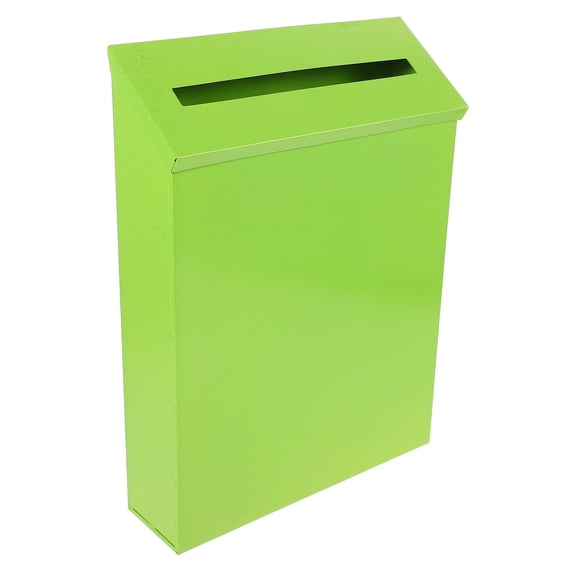 IMIKEYA Iron Wall Mount Mailbox Light Green Large Capacity Post Box for Documents