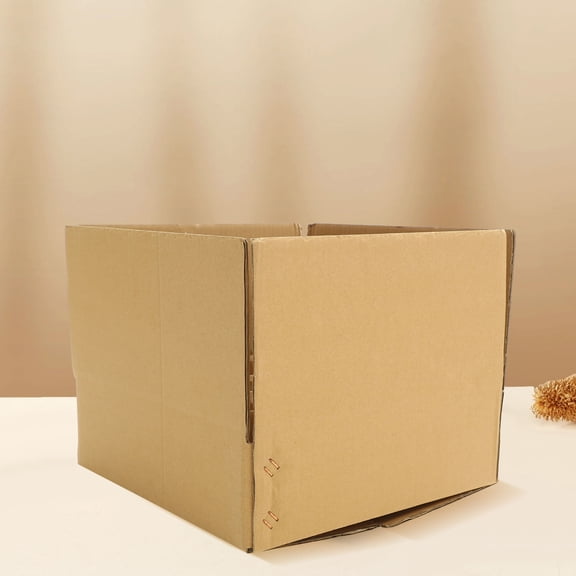 IMIKEYA Khaki Corrugated Paper Packing Boxes for Moving with Multi Grid Design for Wine Bottles