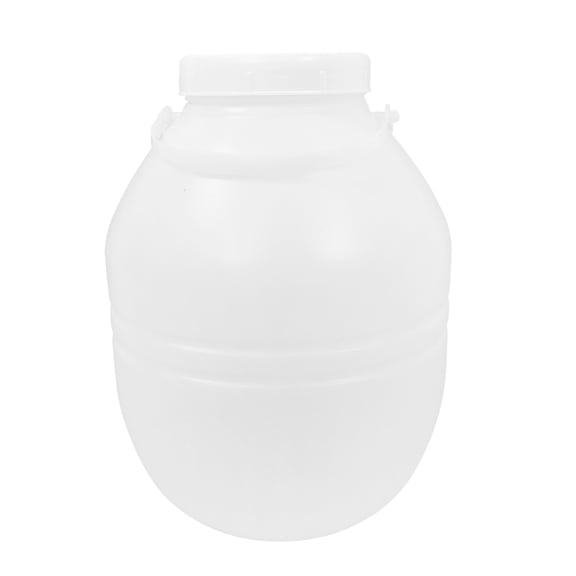 IMIKEYA Kimchi Fermenting Container White HDPE Cylindrical for Food Storage 1Pcs