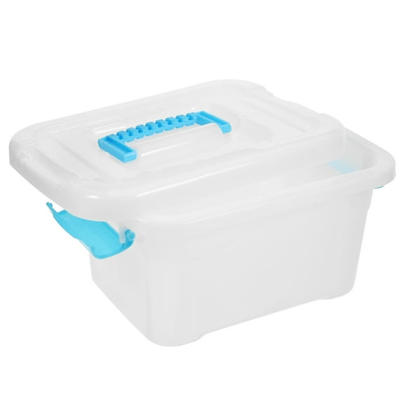 IMIKEYA Laundry Pod Container with Handle Moistureproof Plastic Storage Box for Home Laundry Organization