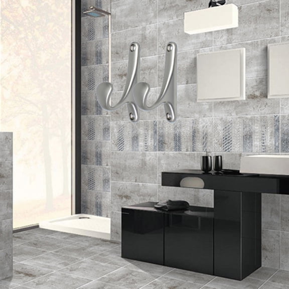 IMIKEYA Metal Hooks Plated Silver Alloy Wall Mount for Home Use Rust Resistant and Durable