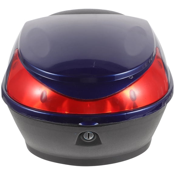 IMIKEYA Navy Motorcycle Storage Trunk Lockable Scooter Luggage Box for Multiple Items