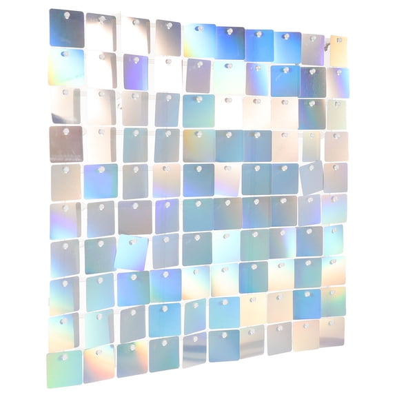 IMIKEYA Vibrant Multi Color Glitter Backdrop Panel for Decorative Wall and Party Use