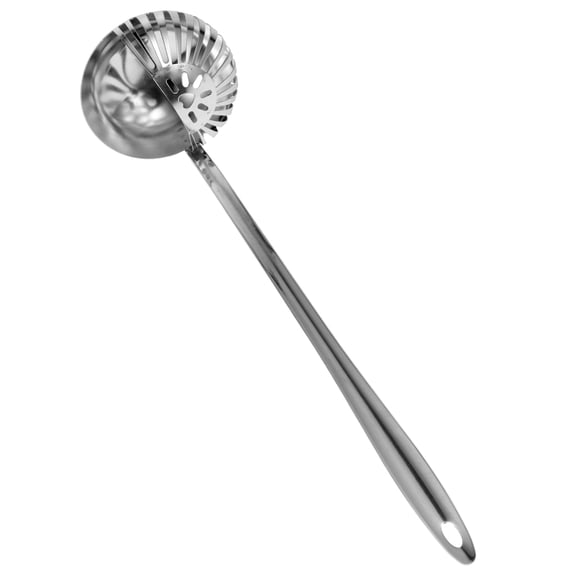 IMIKEYA Multi Function Stainless Steel Soup Ladle with Oil Separation Design and Smooth Handle