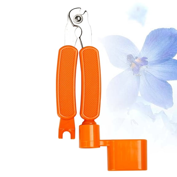 IMIKEYA Orange Guitar String Winder and Bridge Pin Puller, Easy Grip Peg Winder Tool for Guitar, Bass, Mandolin Tuning Keys