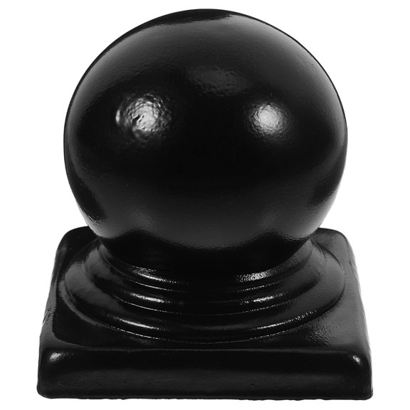 IMIKEYA Outdoor Black Fence Post Finials with Classic Design for Garden and Household Railing Decoration