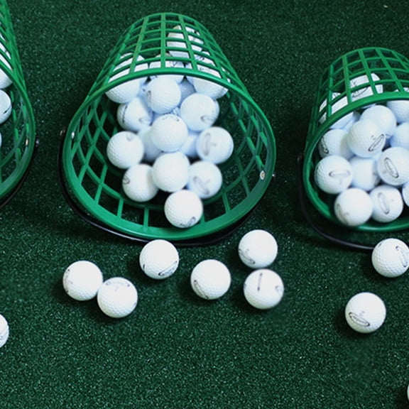IMIKEYA Outdoor Golf Ball Basket Plastic Container Portable for Driving Range and Home Use