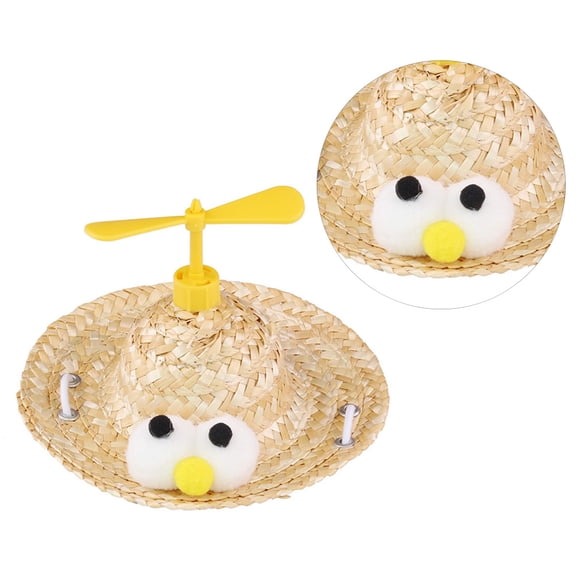 IMIKEYA Pet Straw Hat with Woven Design, Lightweight Accessory for Dogs and Cats