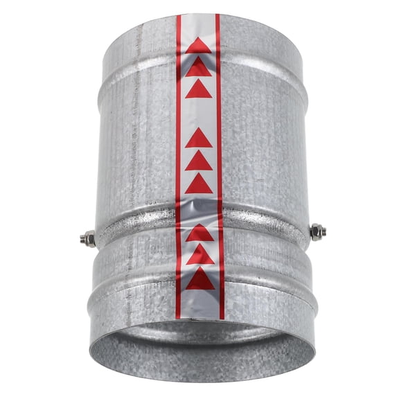 IMIKEYA Plated Silver Backdraft Damper Duct for Home with One Way Airflow Control and Quiet Ventilation