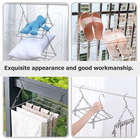 IMIKEYA Stainless Steel Clothes Drying Rack with High Strength Corrosion Resistance