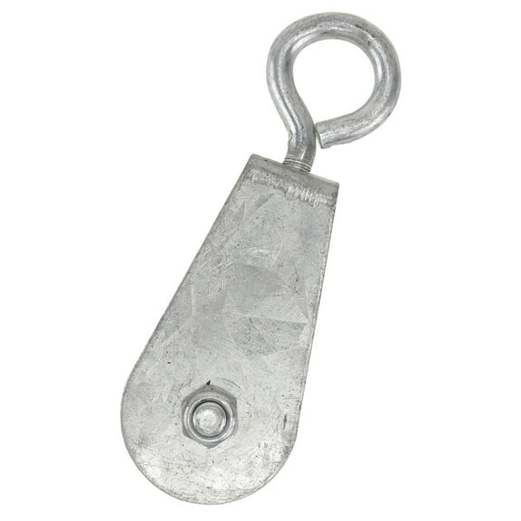 IMIKEYA Plated Silver Steel Rope Pulley Block with Low Friction Bearings for Sliding Door Application