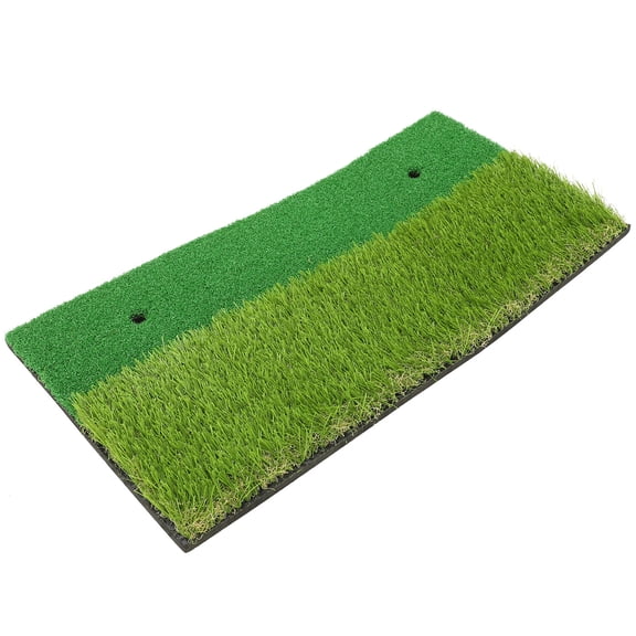 IMIKEYA Portable Golf Hitting Mat with Dual Surface Simulating Fairway and Rough