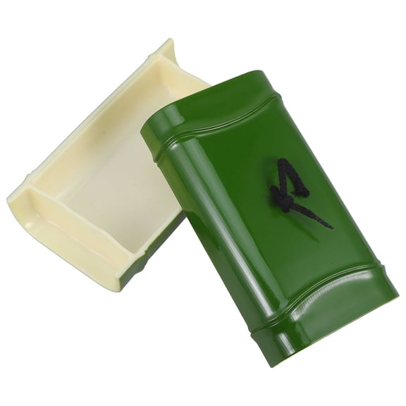 IMIKEYA Practical Plastic Serving Tray Green Bamboo Shape for Sushi Sashimi and Snack Storage