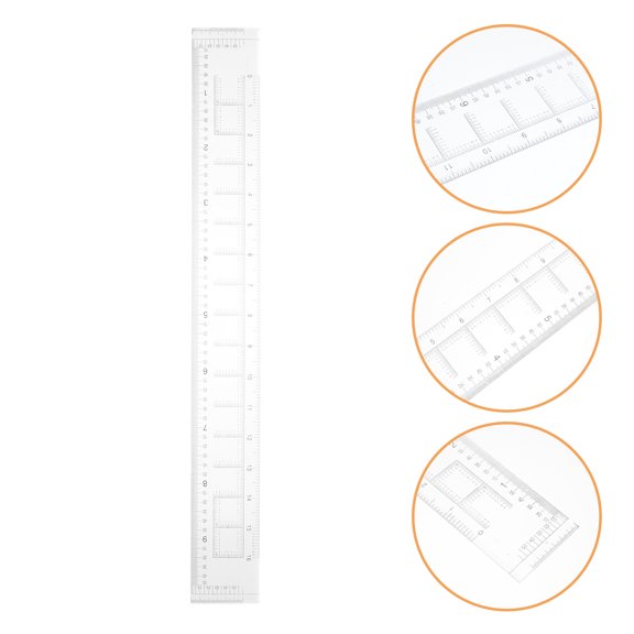 IMIKEYA Professional Clear Map Protractor Device for High Precision Coordinate Locating