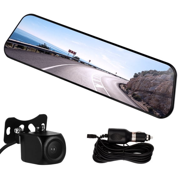 IMIKEYA Mirror Backup Camera Comprehensive Safety Dash Set ABS Black