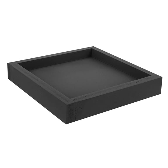 IMIKEYA Black Plastic Rectangular Plant Drainage Tray Planter Saucer for Indoor and Outdoor Use