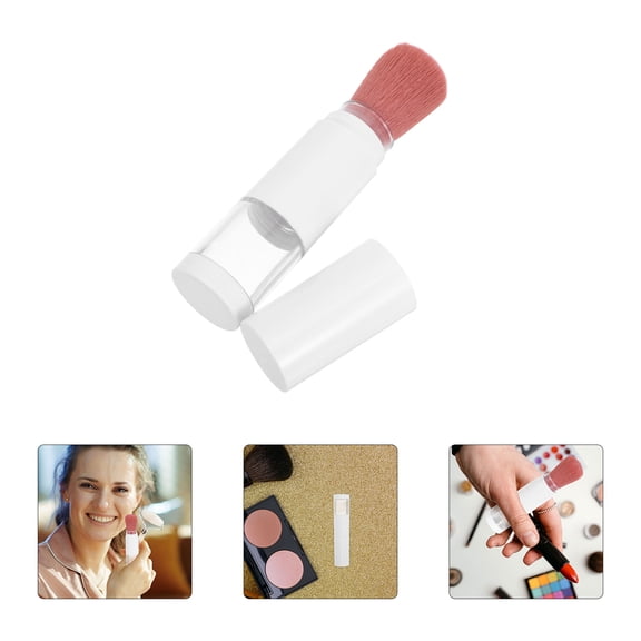 IMIKEYA Refillable Loose Powder Applicator Brush, Soft Bristles, Compact Travel Makeup Powder Puff for -Ups