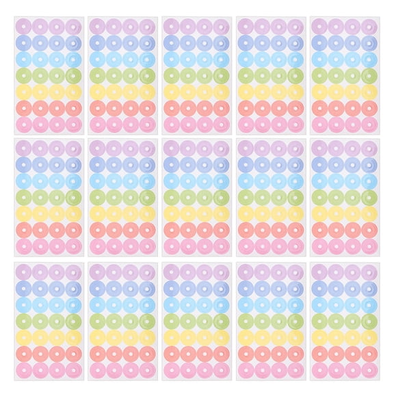IMIKEYA Reinforcement Stickers Adhesive Decals for Repairing Punched Hole Loose Leaf Paper