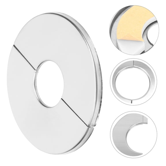 IMIKEYA Round Escutcheons Escutcheon Plate Pipe Covers Water Pipes 4Pcs 6.6X6.6CM