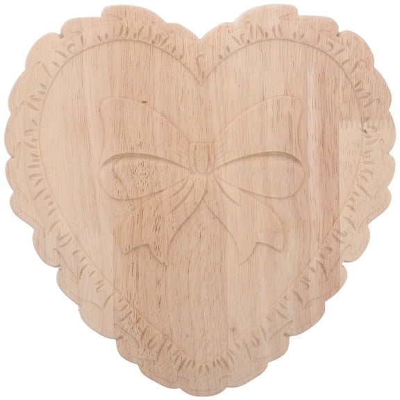 IMIKEYA Rustic Retro Wood Mirror Frame with Detailed Handcrafted Carved Wood Ornament for Wall