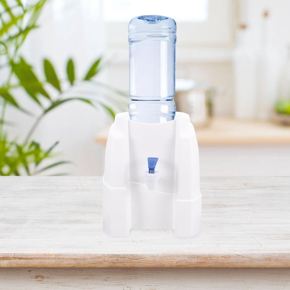 IMIKEYA Space Saving White Water Dispenser Stand for Gallon Bottles Office Use
