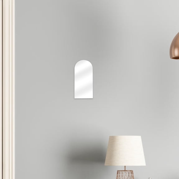 IMIKEYA Stylish Transparent Acrylic Cosmetic Mirror with Simple Design for Office Bedroom and Dressing Table