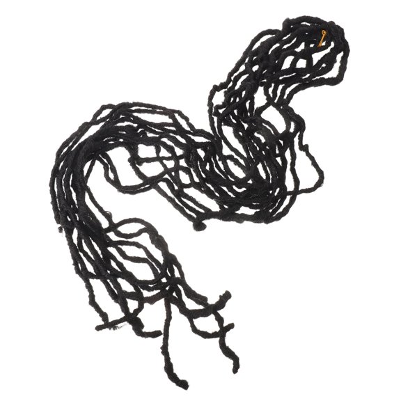 IMIKEYA Black Faux Crochet Braids, 12 Pcs Synthetic Hair Extensions for Natural Protective Home Styling