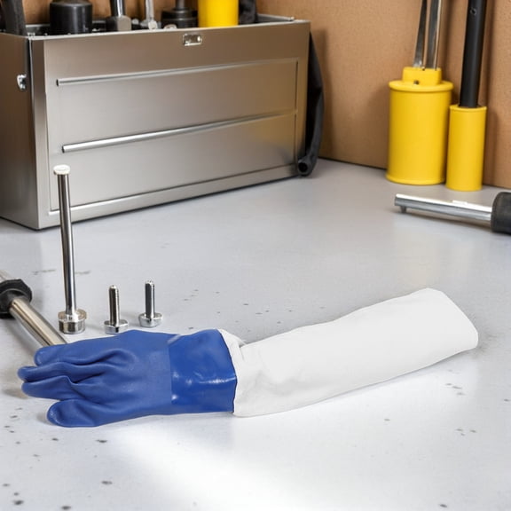 IMIKEYA Thickened Rubber Work Gloves with Enhanced Grip for Sandblasting and Sand Removal