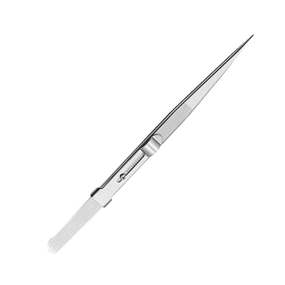 IMIKEYA Tool Tweezers Stainless Steel Silver 1Pack High Precision Tweezers for Electronic Repairers