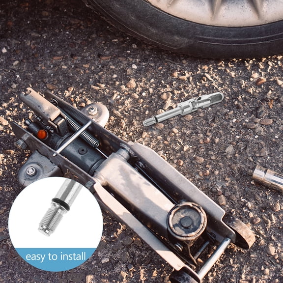 IMIKEYA Trailer Jack Tool with Steel Universal Joint Plated Silver Practical Horizontal Design