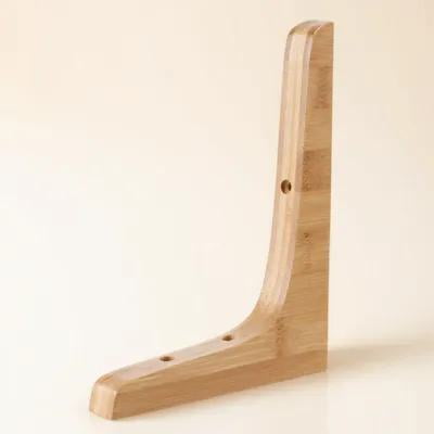 IMIKEYA Mounting Bracket Bamboo Bracket Rustic Style 1Pack