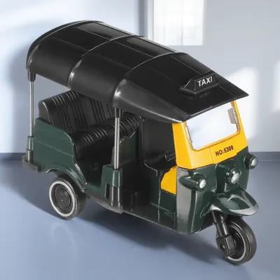 IMIKEYA Retro Green Tricycle Model Alloy Desktop Car Decor Elegant Vintage Figurine