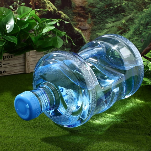 Supvox Transparent Blue Water Jug Large Capacity with Seal Lid and Comfortable Handle for Multiple Uses