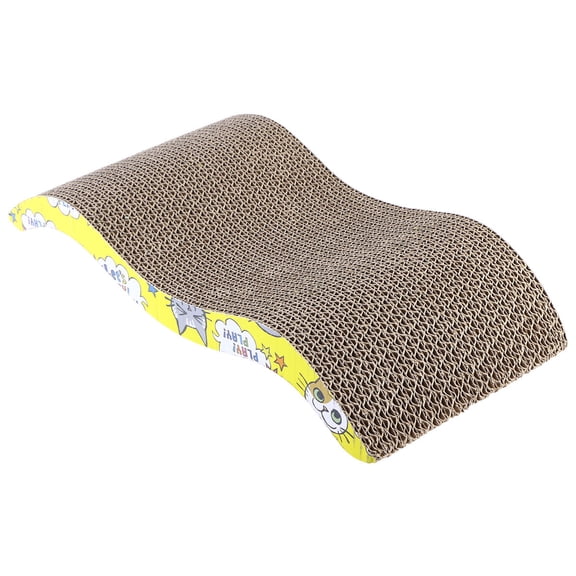 IMIKEYA Wave Design Cat Scratcher Corrugated Paper 1Set Multi
