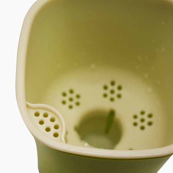 IMIKEYA White Self Watering Planter with Built in Irrigation System for Indoor Planting