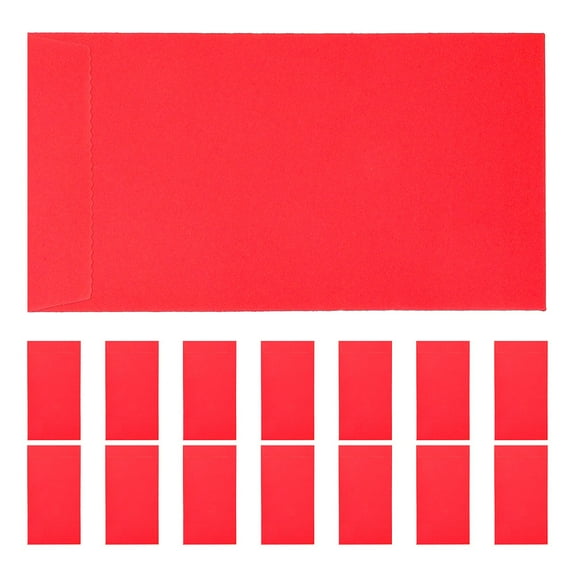 IMIKEYA for Cash Budgeting Red Paper Rectangular Shape for Adults 50Pcs
